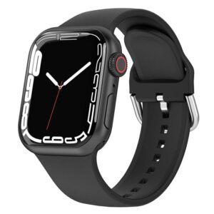 classic buckle apple watch band compatible with series 6 5 3 se 7 8 silicone strap i phonecases com 1 22463588696182