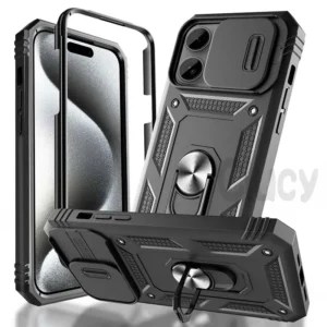 rugged armor case for iphone 11 pro x xr xs max 6 7 8 plus camera protection & kickstand