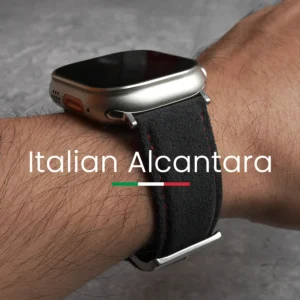 sport luxury alcantara strap for apple watch 45/44/41/49mm suede leather band for iwatch