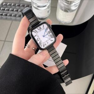 luxury slim stainless steel wristband for apple watch ultra 49mm 8 7 4 5 se 6 8 bracelet i phonecases com 2