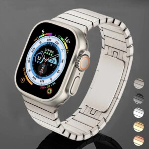 stainless steel bracelet band for apple watch 8 7 4145mm 6543 4440mm ultra 49mm i phonecases com 1