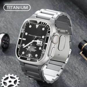 titanium wristband for apple watch 8 7 se 6 5 4 3 ultra 49mm 454140 384244mm i phonecases com 1