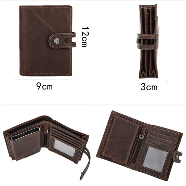 genuine luxury leather airtag wallet case card holder purse for cash credit cards & airtag