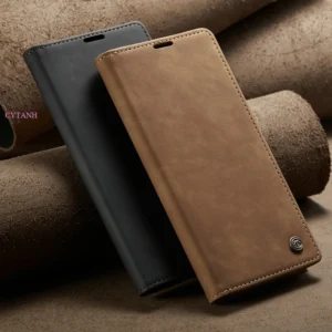 soft retro leather magnetic flip case for iphone 14 pro max mini card holder case | 12 13 pro max