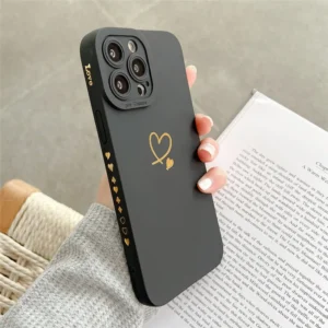 candy color love heart case for iphone 12 13 pro max 14 pro se 2020 soft silicone back cover